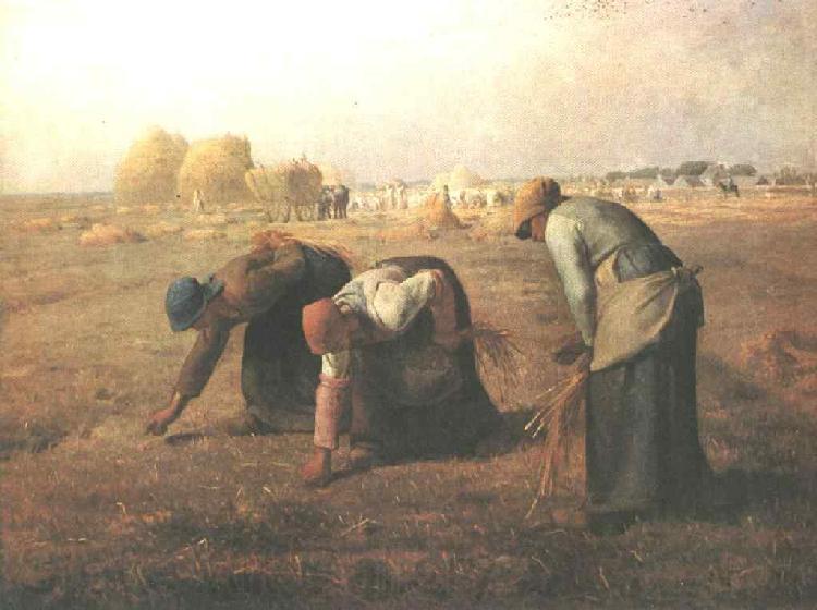 Jean-Franc Millet The Gleaners Norge oil painting art